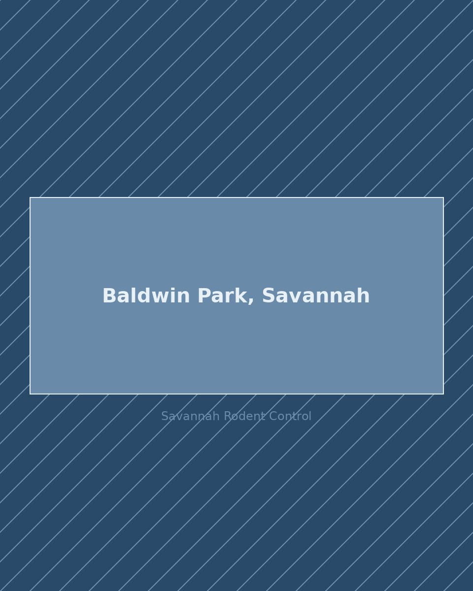 Residential street in Baldwin Park, Savannah — rodent control service area