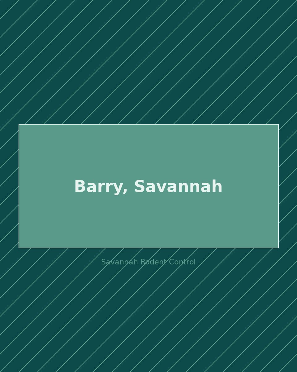 Residential street in Barry, Savannah — rodent control service area