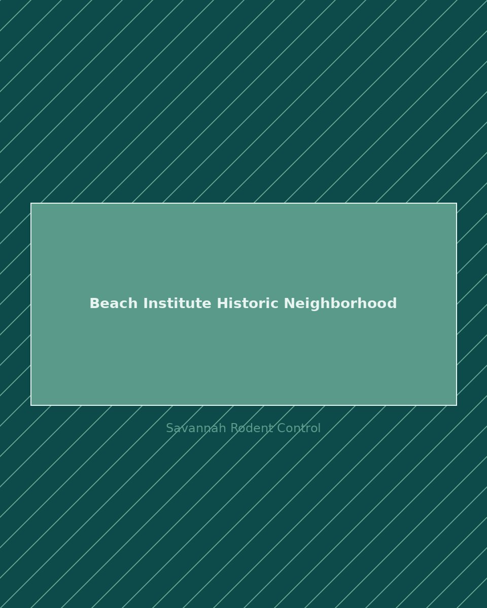 Residential street in Beach Institute Historic Neighborhood — rodent control service area