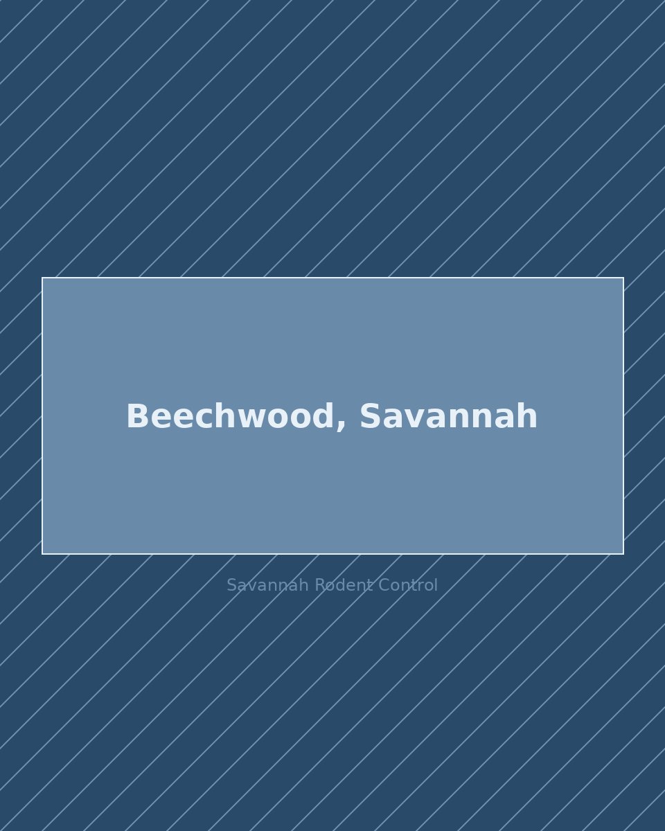 Residential street in Beechwood, Savannah — rodent control service area