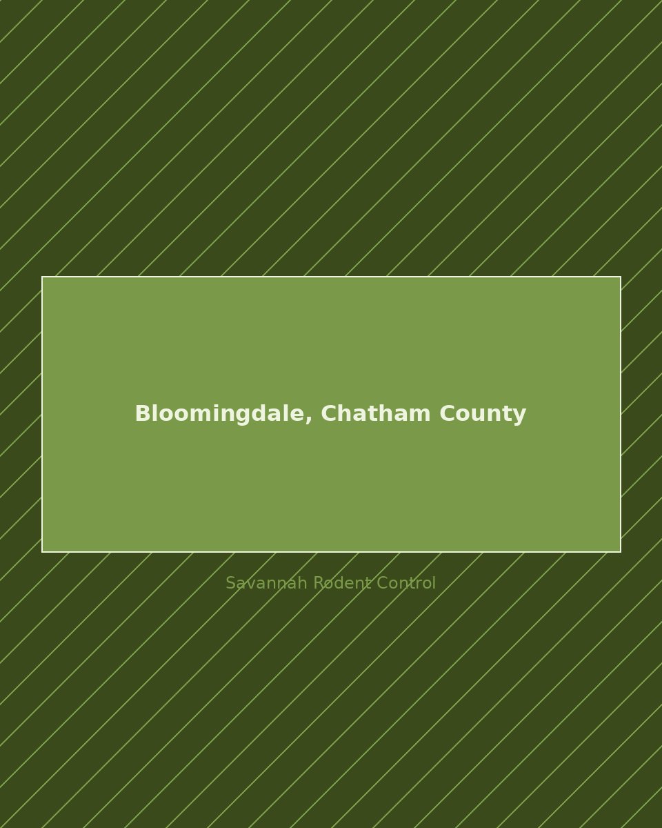Residential street in Bloomingdale, Chatham County — rodent control service area
