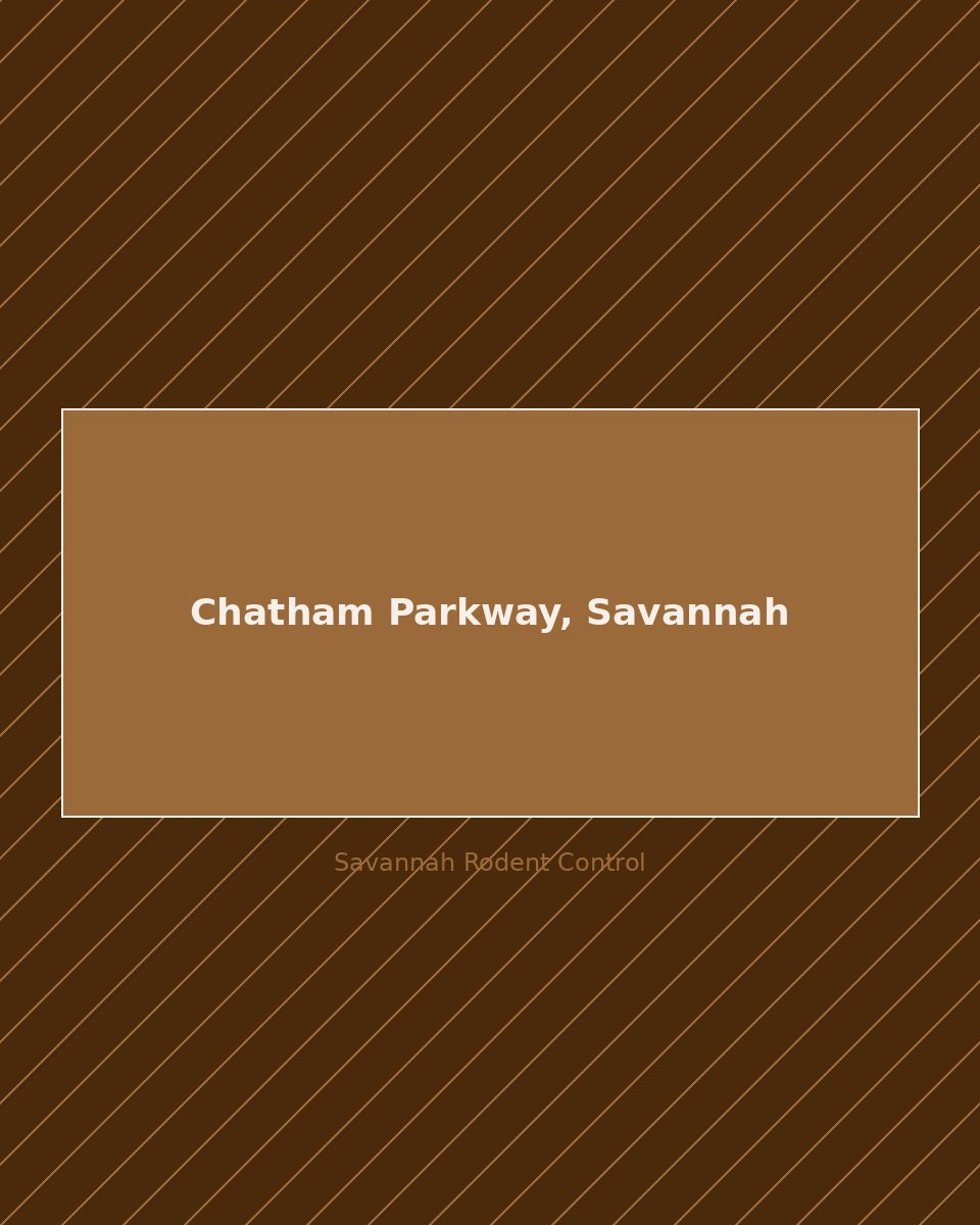 Residential street in Chatham Parkway, Savannah — rodent control service area