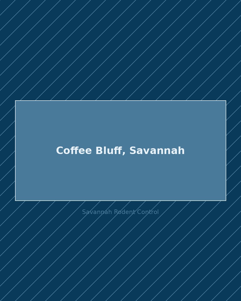 Residential street in Coffee Bluff, Savannah — rodent control service area