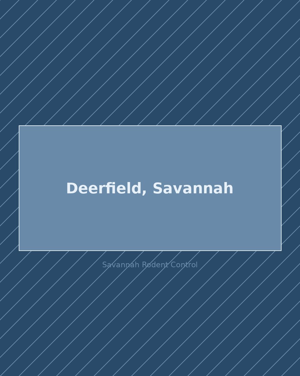 Residential street in Deerfield, Savannah — rodent control service area