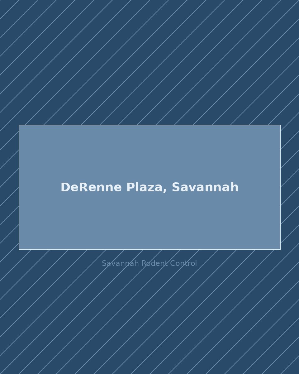 Residential street in DeRenne Plaza, Savannah — rodent control service area