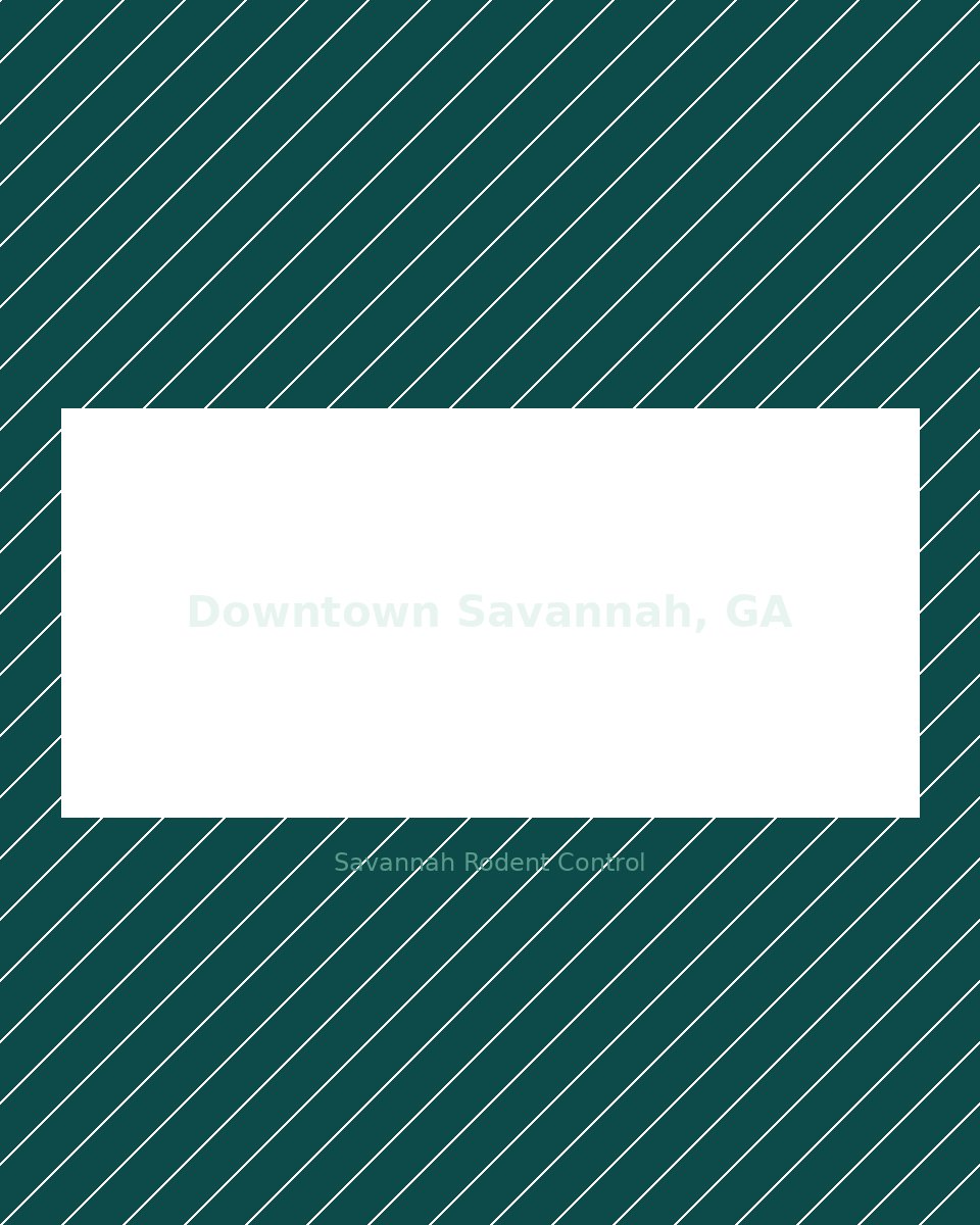 Residential street in Downtown Savannah, GA — rodent control service area