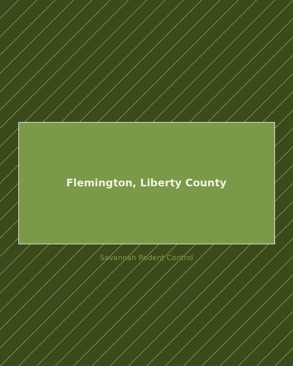 Residential street in Flemington, Liberty County — rodent control service area