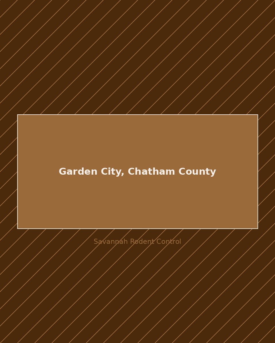 Residential street in Garden City, Chatham County — rodent control service area