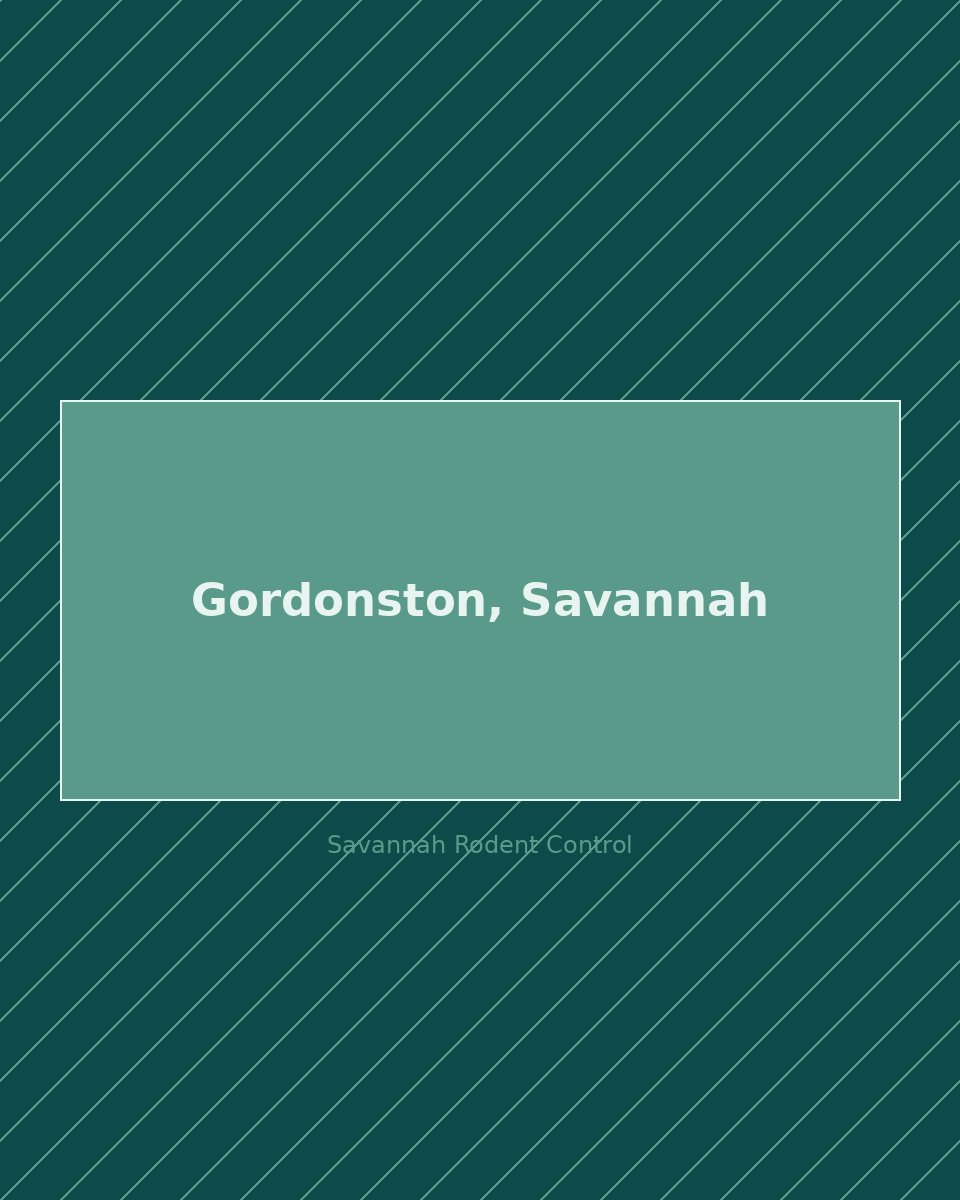 Residential street in Gordonston, Savannah — rodent control service area