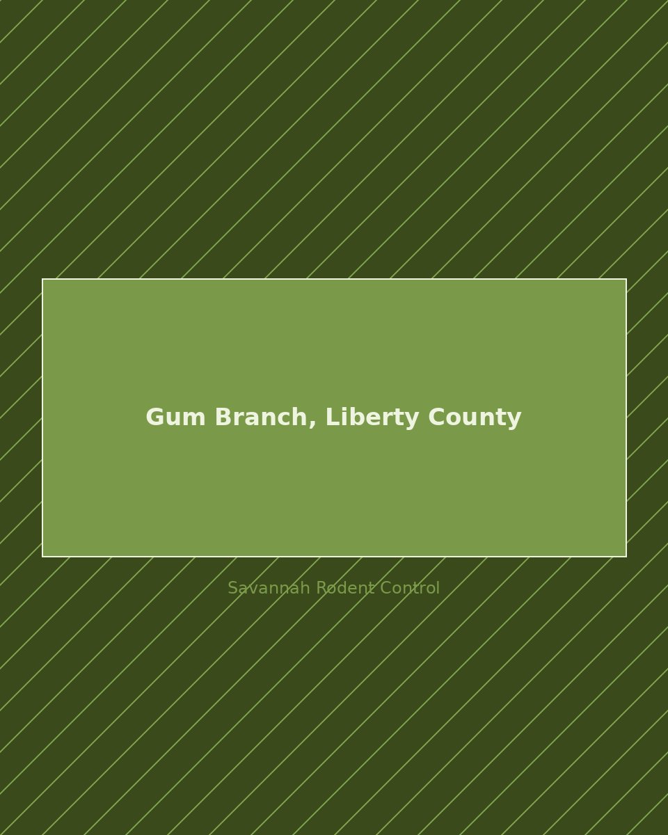Residential street in Gum Branch, Liberty County — rodent control service area