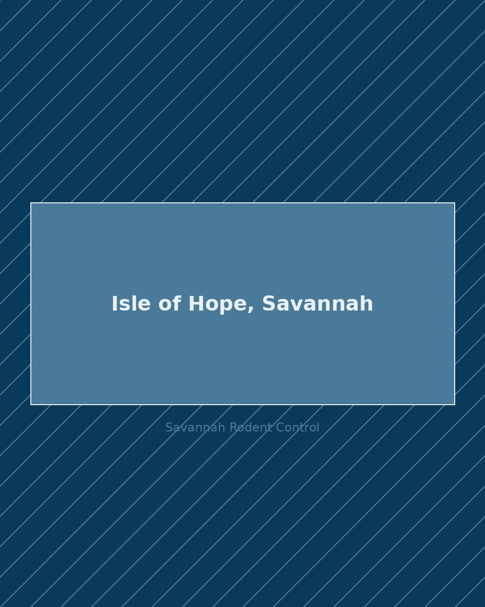 Residential street in Isle of Hope, Savannah — rodent control service area