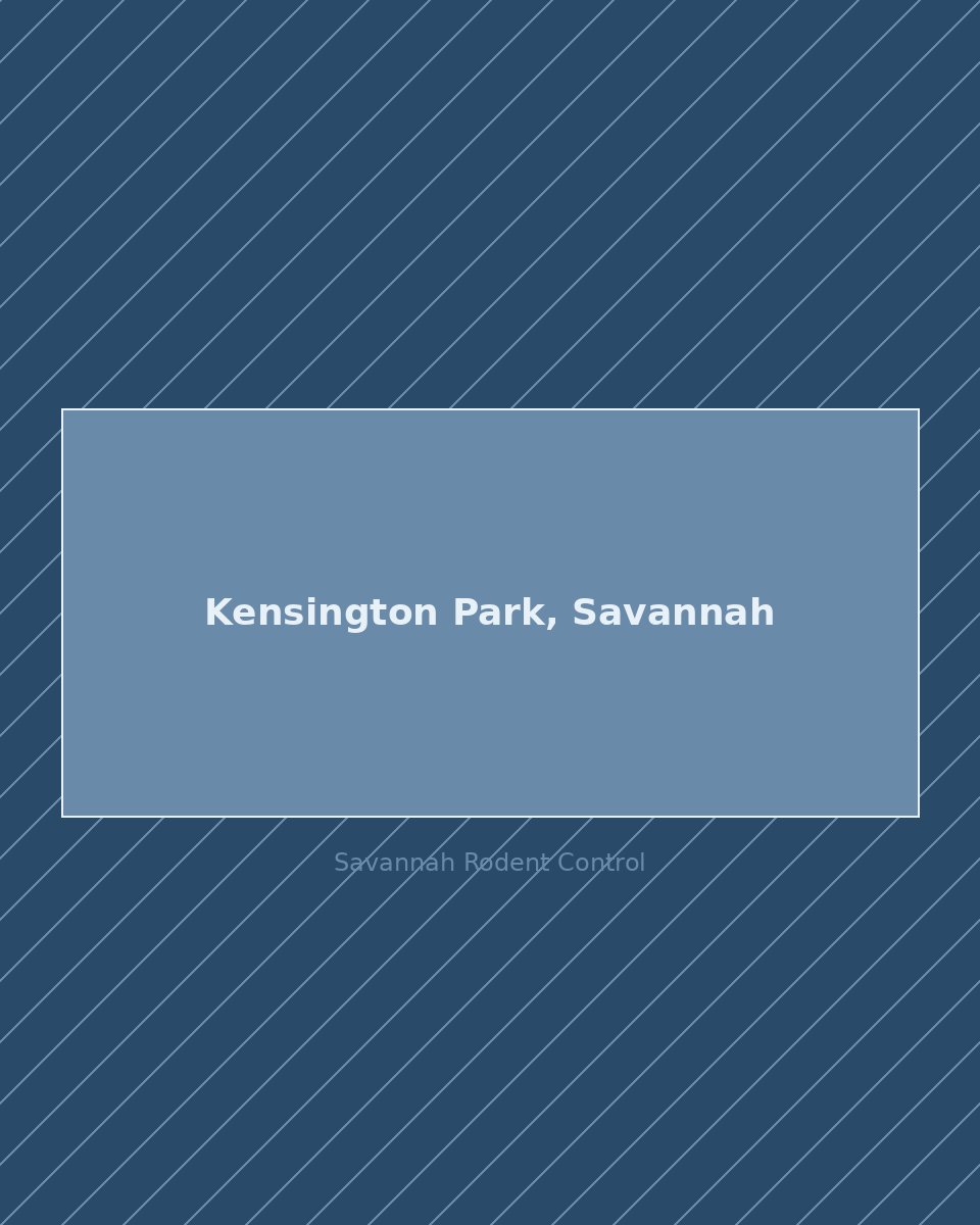 Residential street in Kensington Park, Savannah — rodent control service area