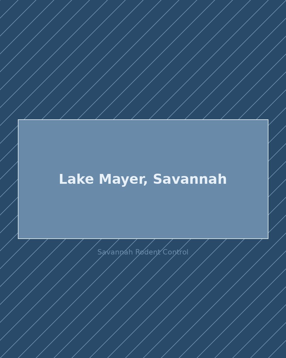 Residential street in Lake Mayer, Savannah — rodent control service area