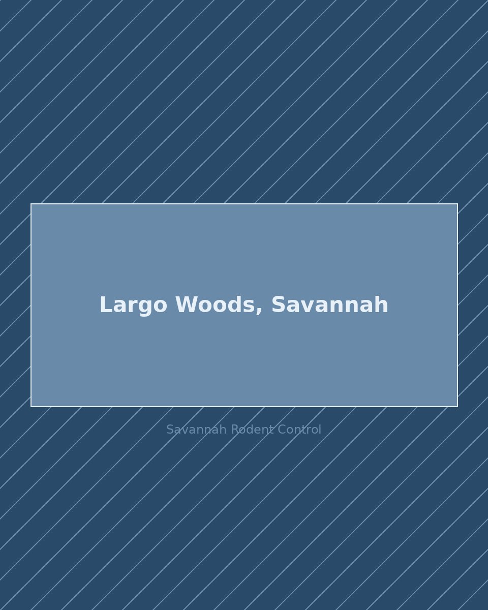 Residential street in Largo Woods, Savannah — rodent control service area