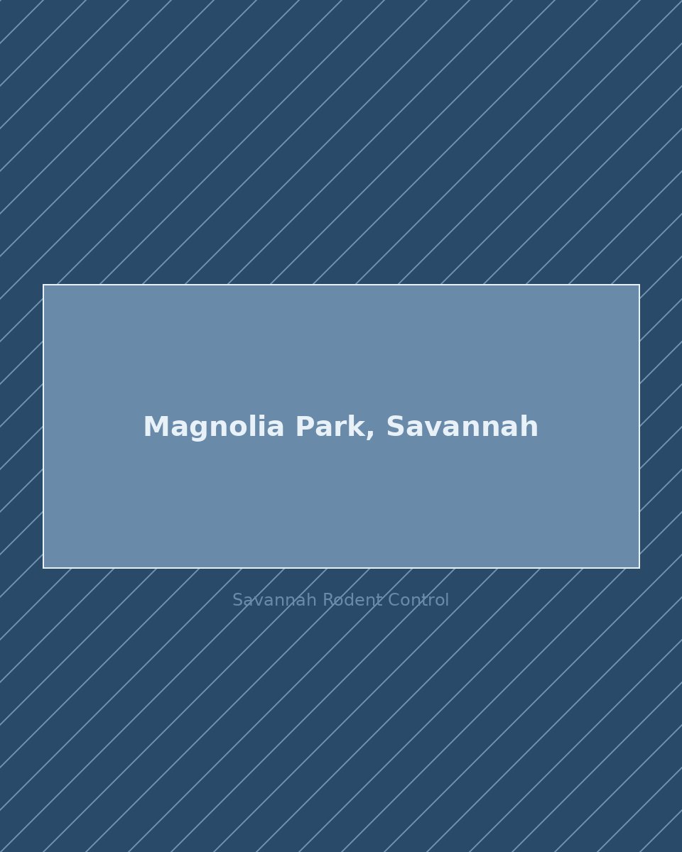 Residential street in Magnolia Park, Savannah — rodent control service area