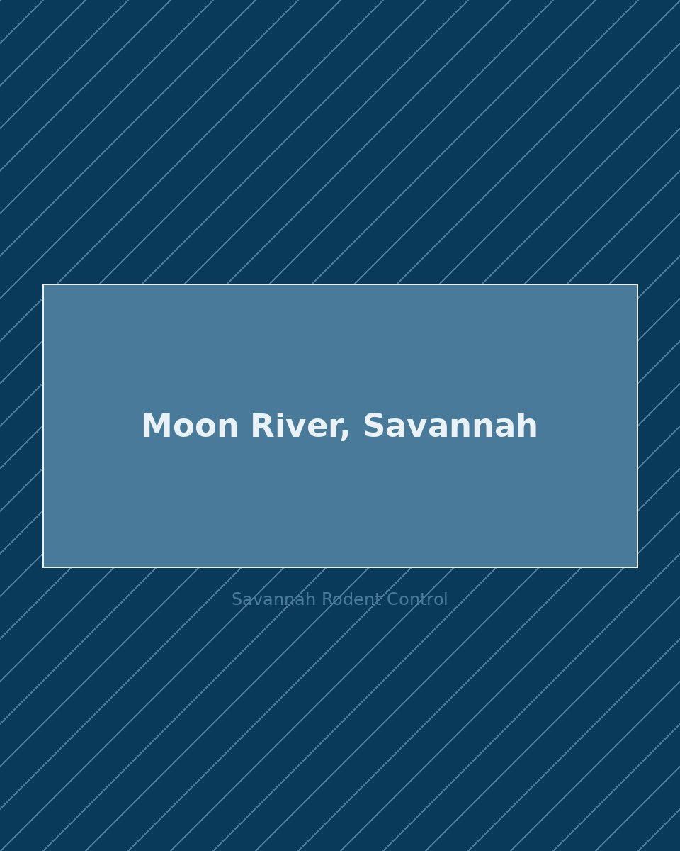 Residential street in Moon River, Savannah — rodent control service area