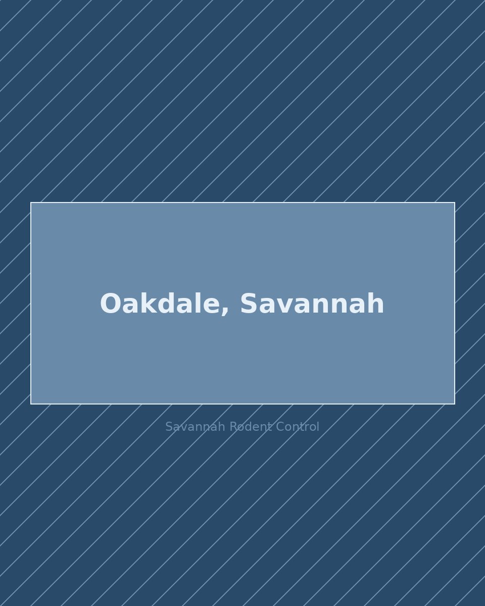 Residential street in Oakdale, Savannah — rodent control service area