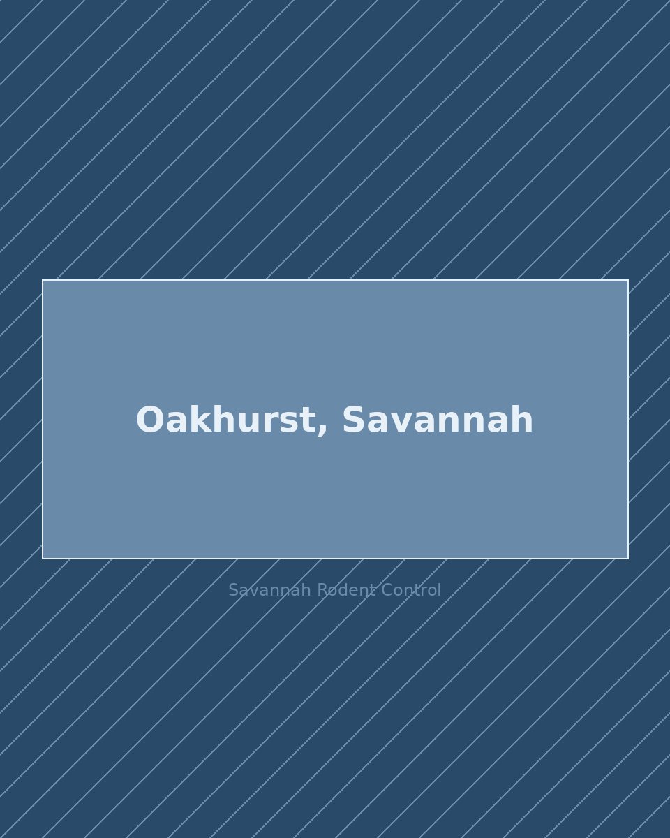 Residential street in Oakhurst, Savannah — rodent control service area