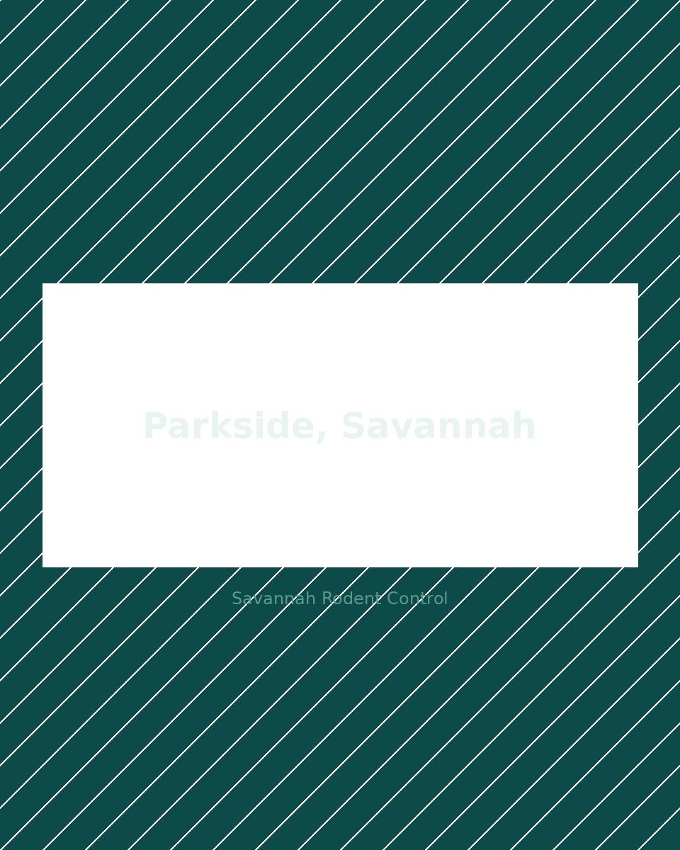 Residential street in Parkside, Savannah — rodent control service area