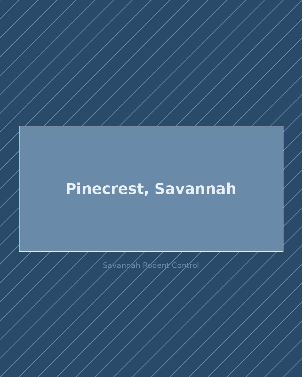 Residential street in Pinecrest, Savannah — rodent control service area
