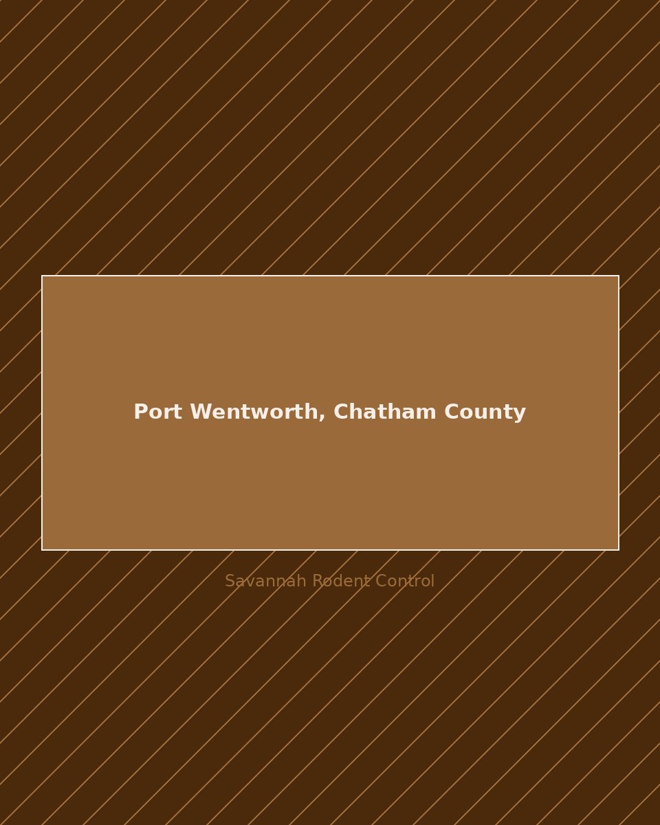 Residential street in Port Wentworth, Chatham County — rodent control service area