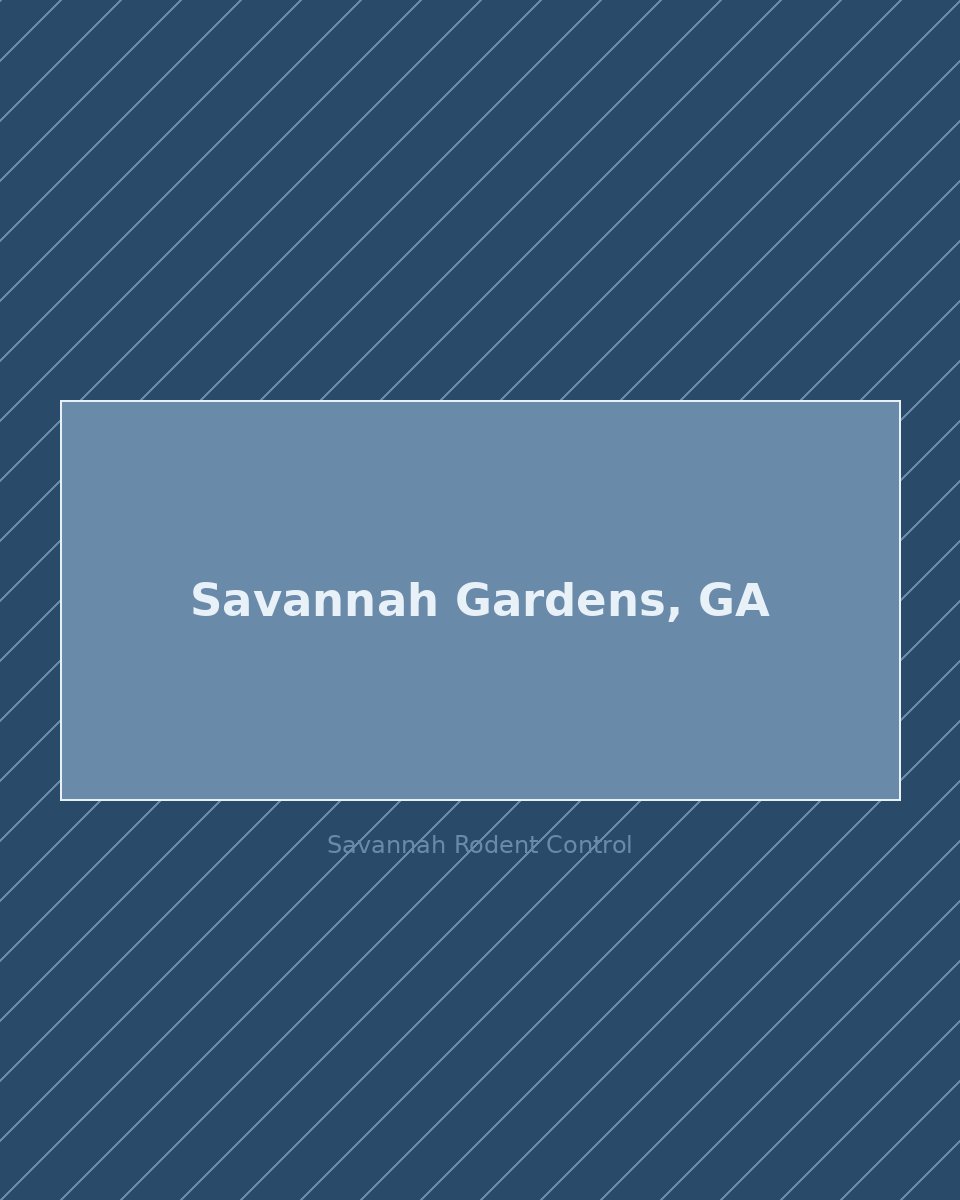 Residential street in Savannah Gardens, GA — rodent control service area