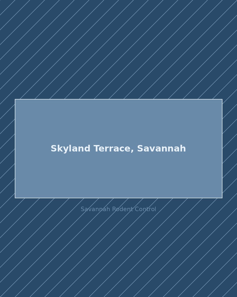 Residential street in Skyland Terrace, Savannah — rodent control service area