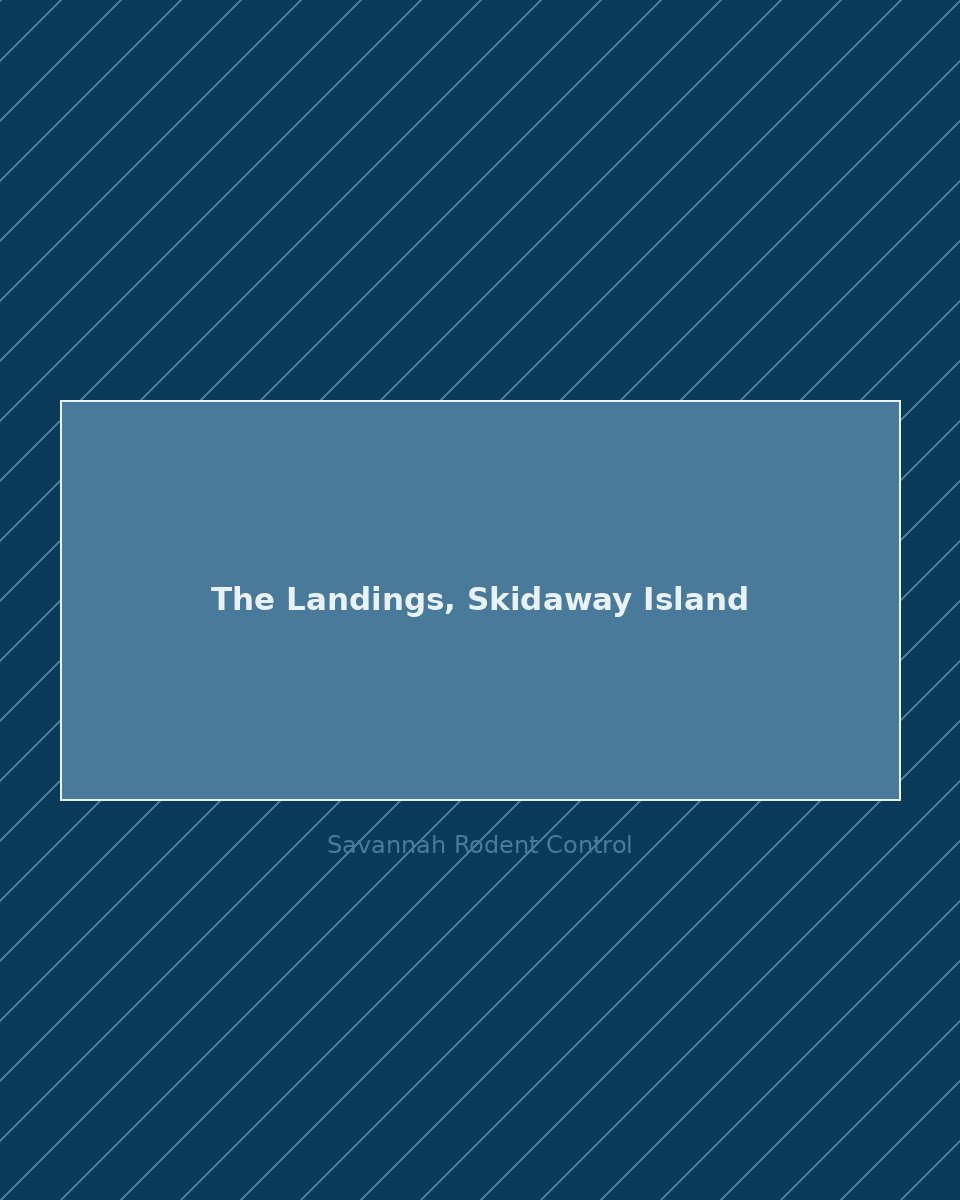 Residential street in The Landings, Skidaway Island — rodent control service area
