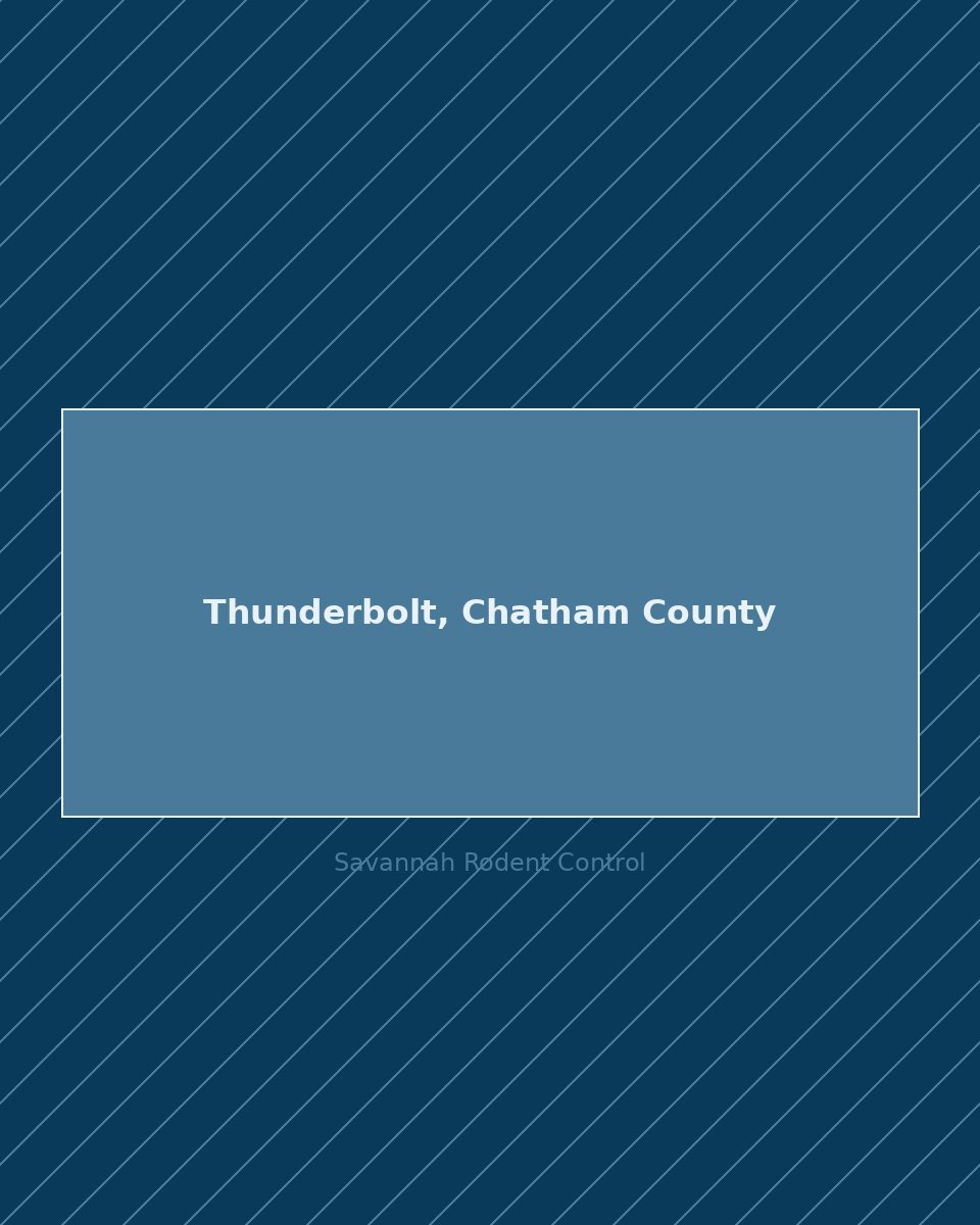 Residential street in Thunderbolt, Chatham County — rodent control service area