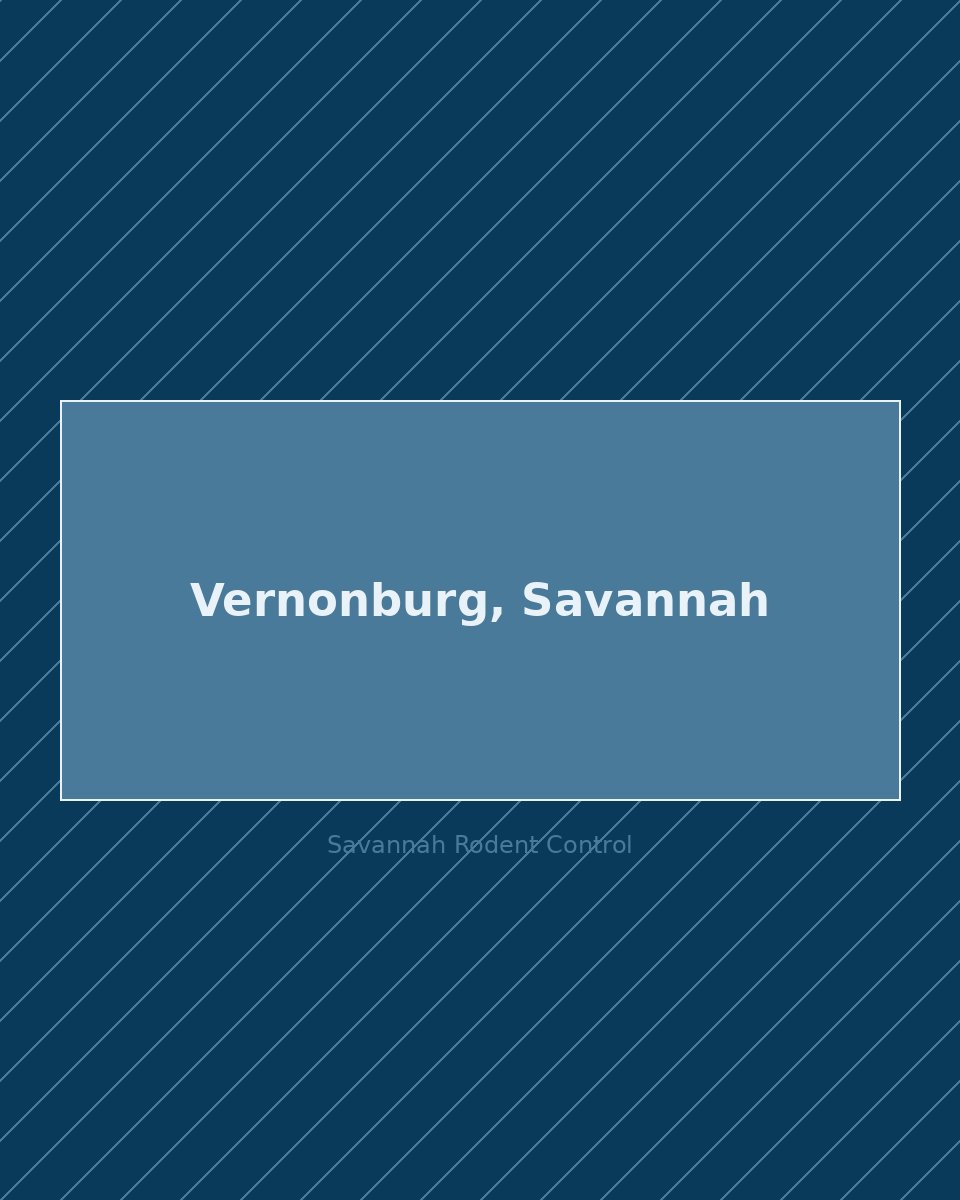 Residential street in Vernonburg, Savannah — rodent control service area