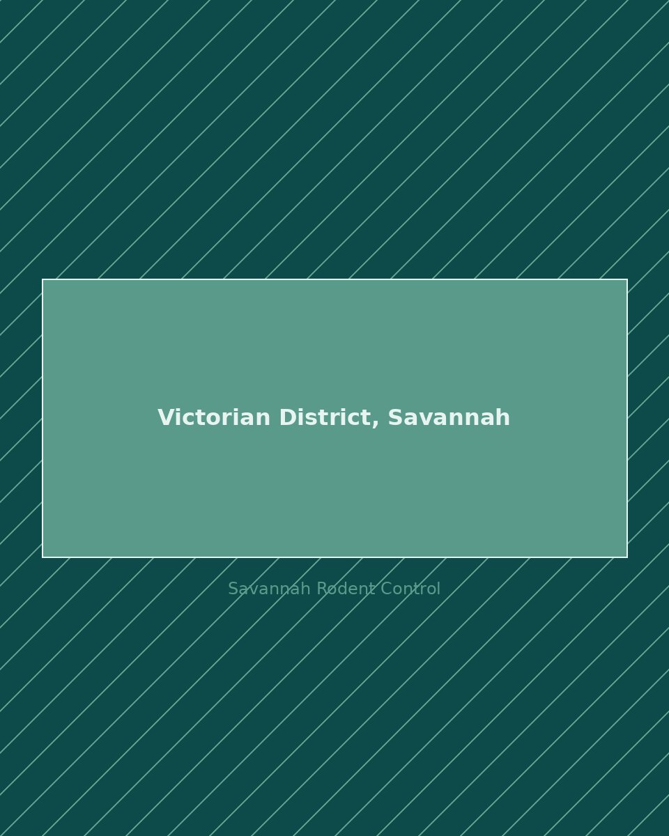 Residential street in Victorian District, Savannah — rodent control service area