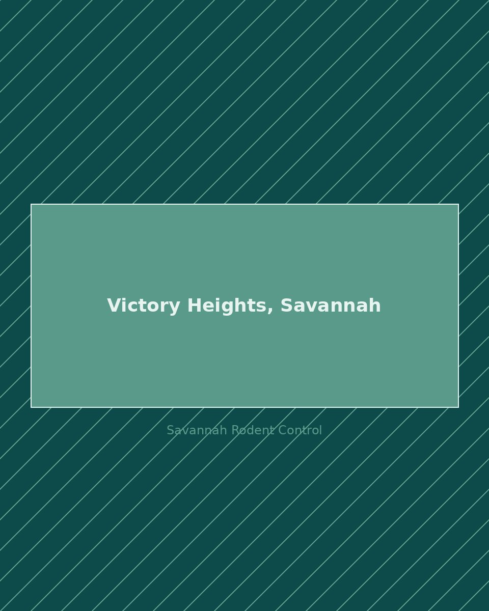 Residential street in Victory Heights, Savannah — rodent control service area
