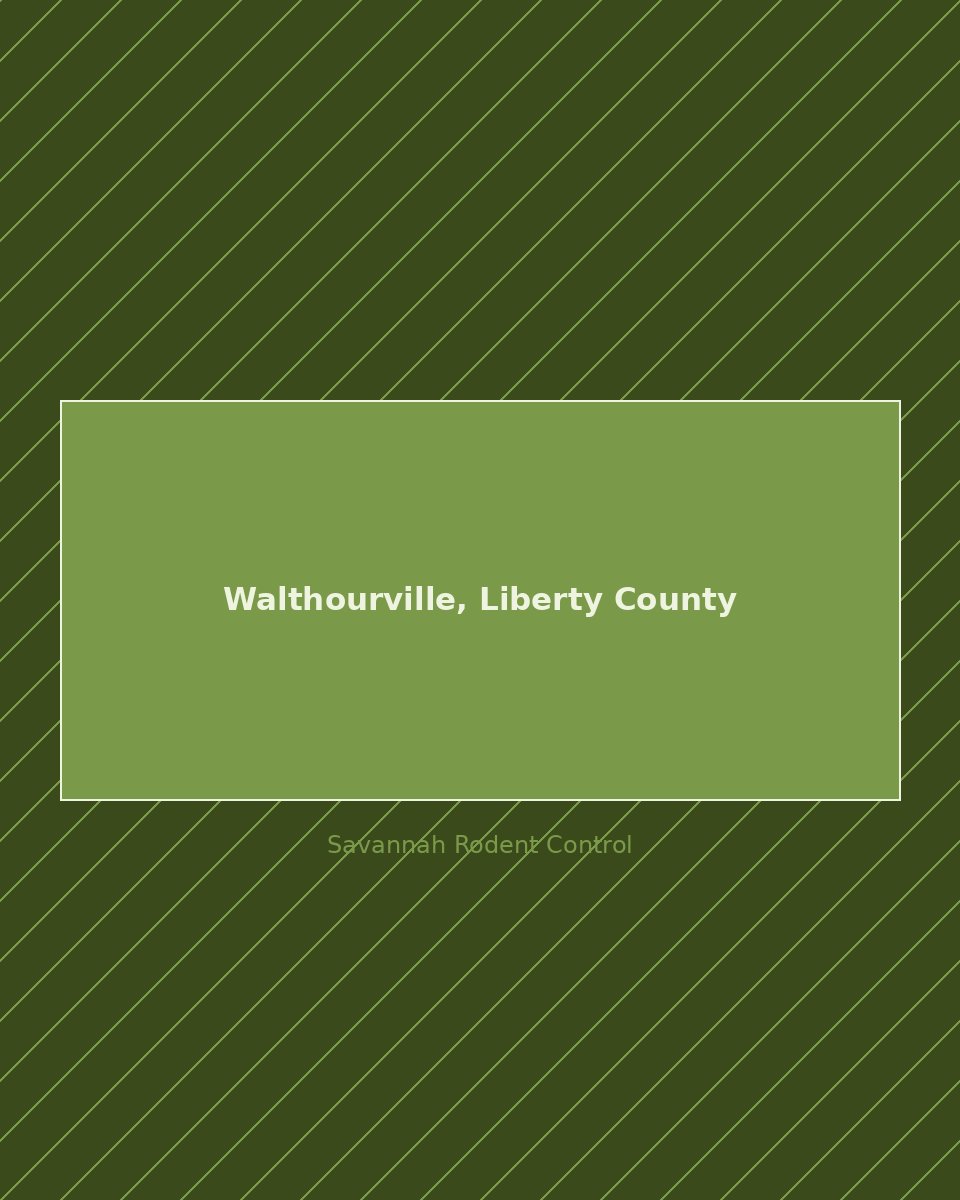 Residential street in Walthourville, Liberty County — rodent control service area