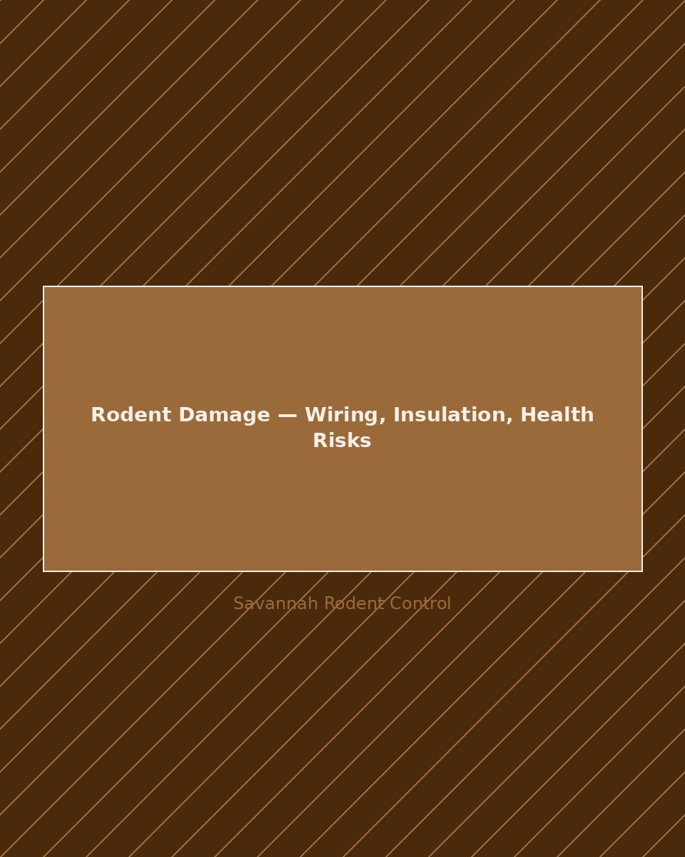 Rodent damaged attic insulation and electrical wiring in Savannah Georgia home