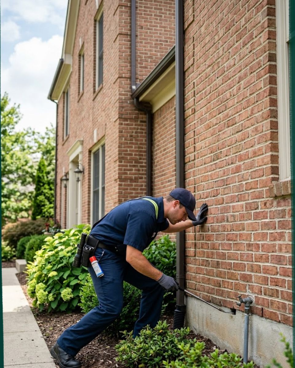 Technician performing rodent control work on Savannah home — 2026 homeowner guide