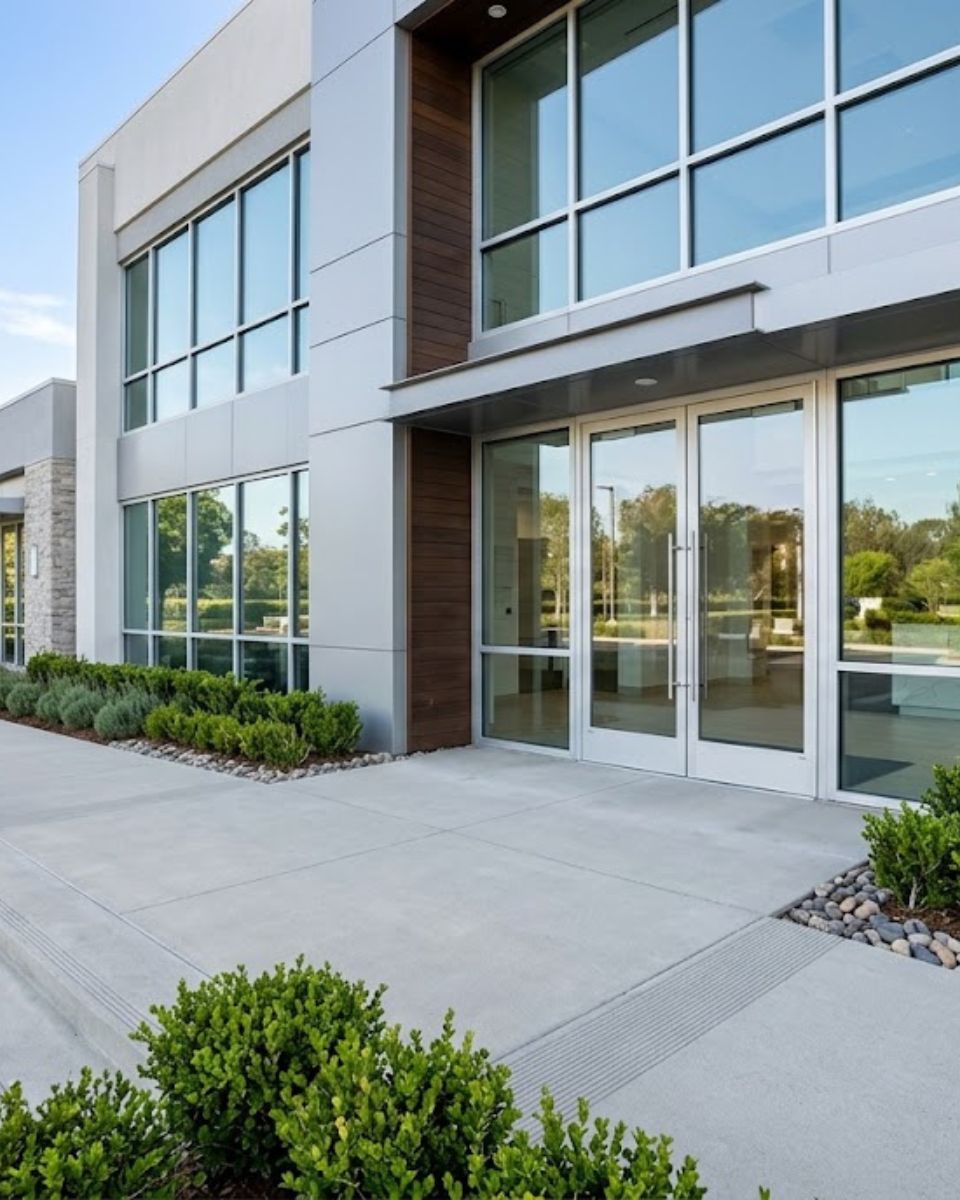 Medical facility entrance — healthcare rodent control in Savannah GA